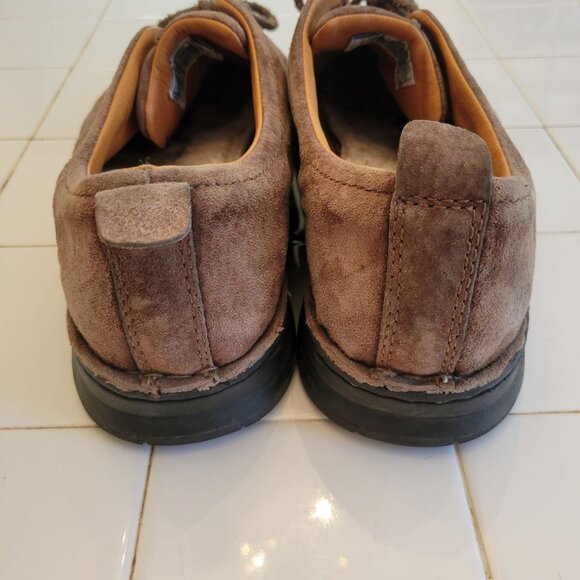 Ugg 11.5 Brown Leather Oxford Comfort Shoes Lace Up 5531‎ Split Toe Preppy main image 6